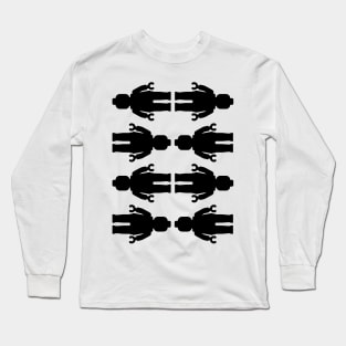 8 x Minifig Stickers Long Sleeve T-Shirt